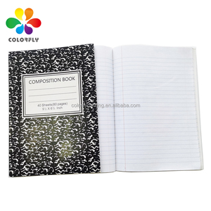 Libro de matemáticas de papel gráfico de buena calidad, libro planificador de composición de regla primaria clásico en blanco y negro - Product Image 4