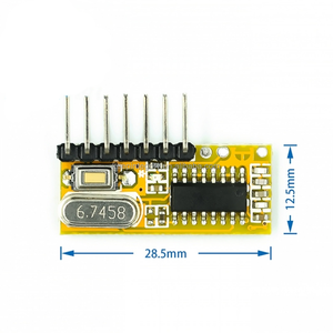 RXC6 5V Módulo receptor de control remoto inalámbrico de aprendizaje Receptor de 4 canales RXC6 433M - Product Image 3
