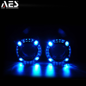 Panamera led kapak için AES dekoratif kapak 3 inç bi xenon projektör lens H4 h7 led far dönüşüm kiti - Product Image 5
