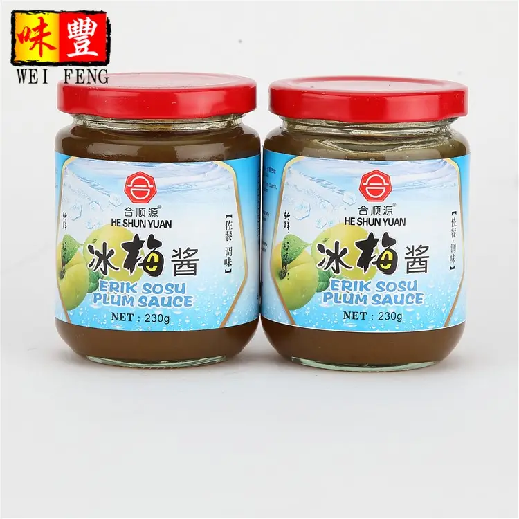 BRC HACCP 230g Chinese traditional roast duck and Goose dipping sauce sweet and sour plum sauce plum jam