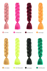 גרסה חדשה מונוכרום שחור אפריקאי מלוכלך צמה סינתטי טמפרטורה גבוהה משי פאה ponyזנב גדול עם צמות צבעוניות - Product Image 5