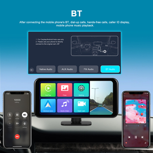 Podofo Android portátil 6,25 pulgadas IPS Auto Radio 4K reproductor de pantalla inteligente PND inalámbrico Carplay Android Auto DVR ADAS BT WiFi FM - Product Image 4