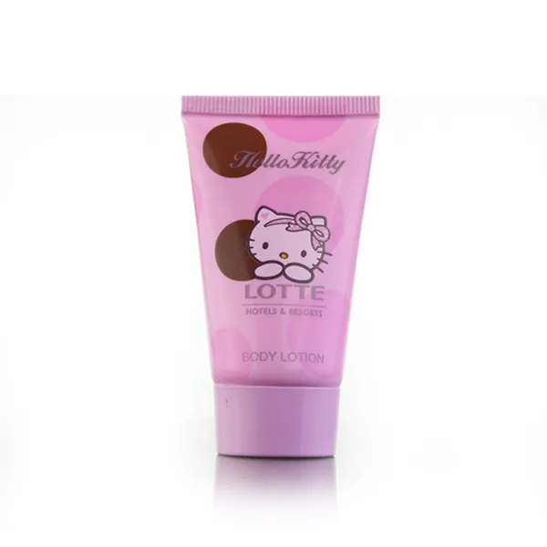 Tabung Kosmetik Desain Hello Kitty 30Ml, Tabung Kartun Kosmetik untuk Fasilitas Hotel