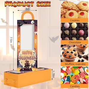 กล่องเก็บของฮาโลวีน3ชั้น1.78/3/7.5นิ้วสำหรับขนมมัฟฟิน - Product Image 2