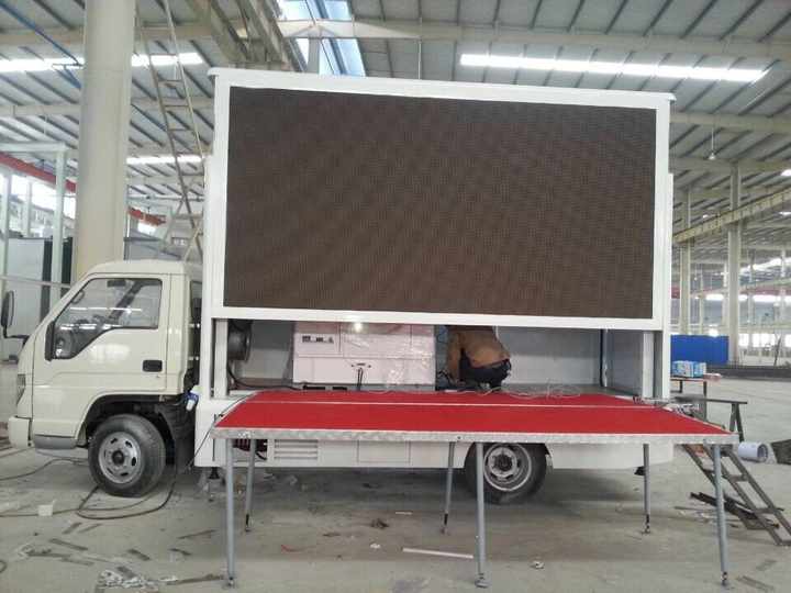 Luar Ruangan Ponsel Iklan Mobil LED Display Layar