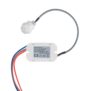 Módulo de sensor de movimiento infrarrojo con cable, detector PIR ajustable para proyectos de bricolaje