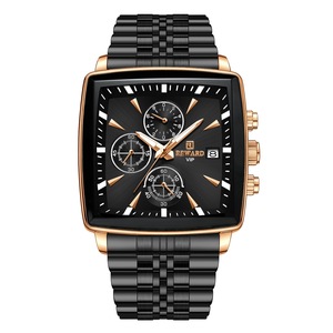 Reward-01 orologio da uomo intelligente Premium Multi function Timing Business impermeabile Nightlight Calendar orologio al quarzo con cinturino in acciaio solido - Product Image 3