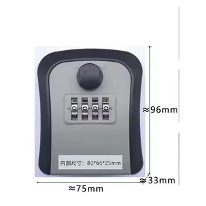 Nuevo código inteligente contraseña llave caja de bloqueo llave de almacenamiento montado en la pared llave caja de seguridad impermeable al aire libre Keybox 4 dígitos contraseñas