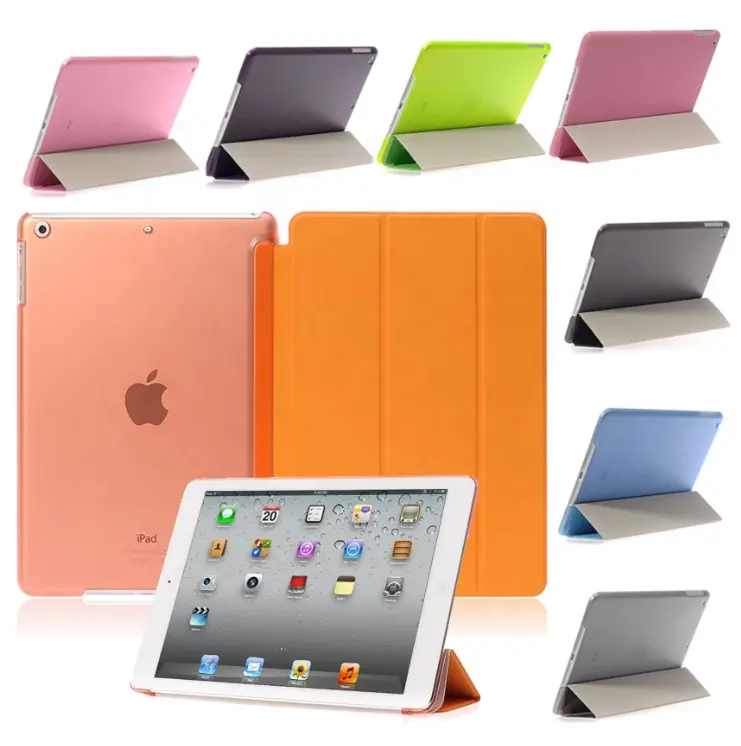 Casing Tablet Kustom untuk iPad Air Pro 10.5 10.9 11 12.9 Inci Sampul Pintar Lipat Kulit PU untuk Ipad 9.7 10.2 Mini 5 4 Funda