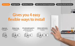 מתג dimmer, אור מרחוק מתג שליטה אלחוטית מרחוק, תמיכה מתג אור אלחוטי 2.4g & 5g תואם alexa - Product Image 5