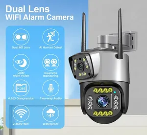 2025 per esterni V380pro 4G <span class=keywords><strong>Wifi</strong></span> a doppia lente V10 sistema di telecamere di rilevamento umano rete impermeabile CCTV Bullet PTZ telecamera <span class=keywords><strong>Wifi</strong></span>