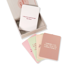 Manufacturing High Quality Custom Printing Luxury Affirmation Cards Full Color Self Care Positive Affirmation Cards with Box