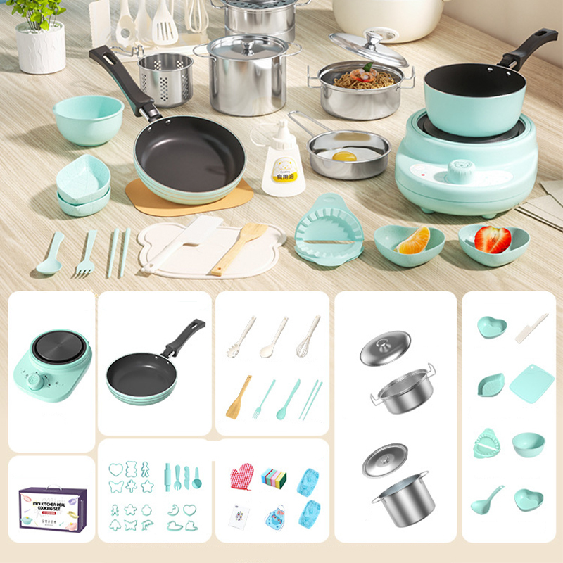 Juego de Cocina de Juguete para Niños Blue-216