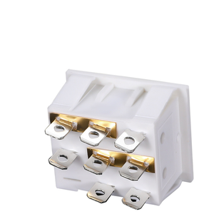 Triple 9-pin Rocker <strong>Switch</strong> KCD4 Rocker <strong>Switch</strong> Red Power <strong>Switch</strong> 250V - Product Image 3