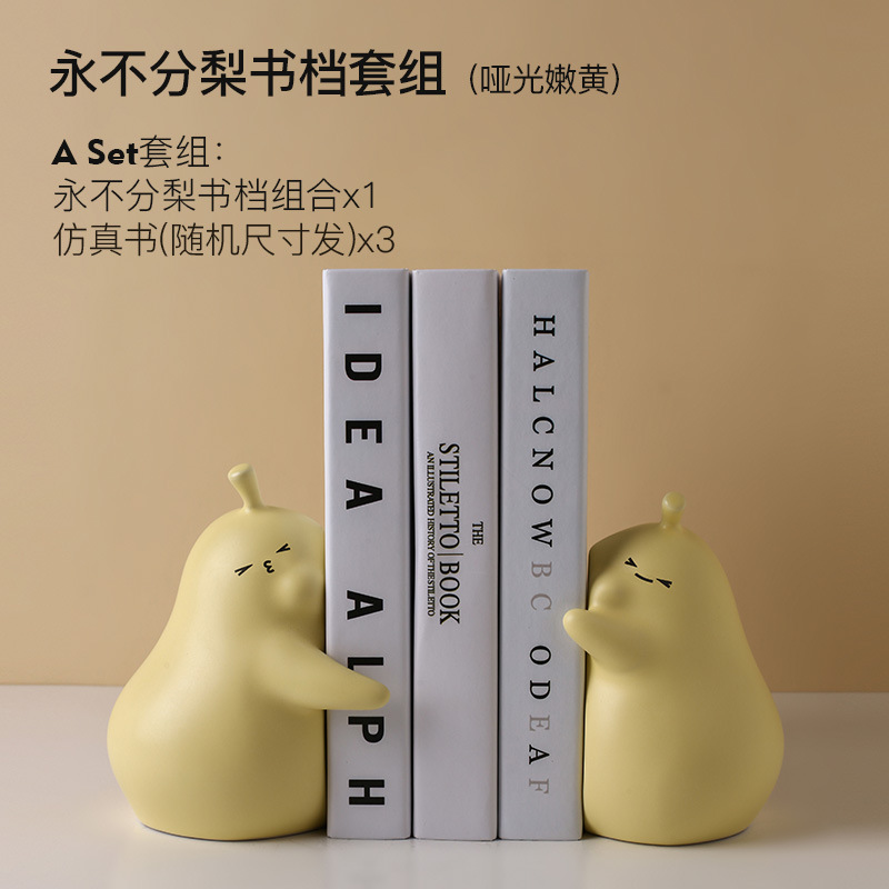 set-3 matte bright yellow simulation books