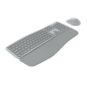 Teclado ergonómico para ordenador portátil y PC, juego de ratón inalámbrico con reposamuñecas - Product Image 6