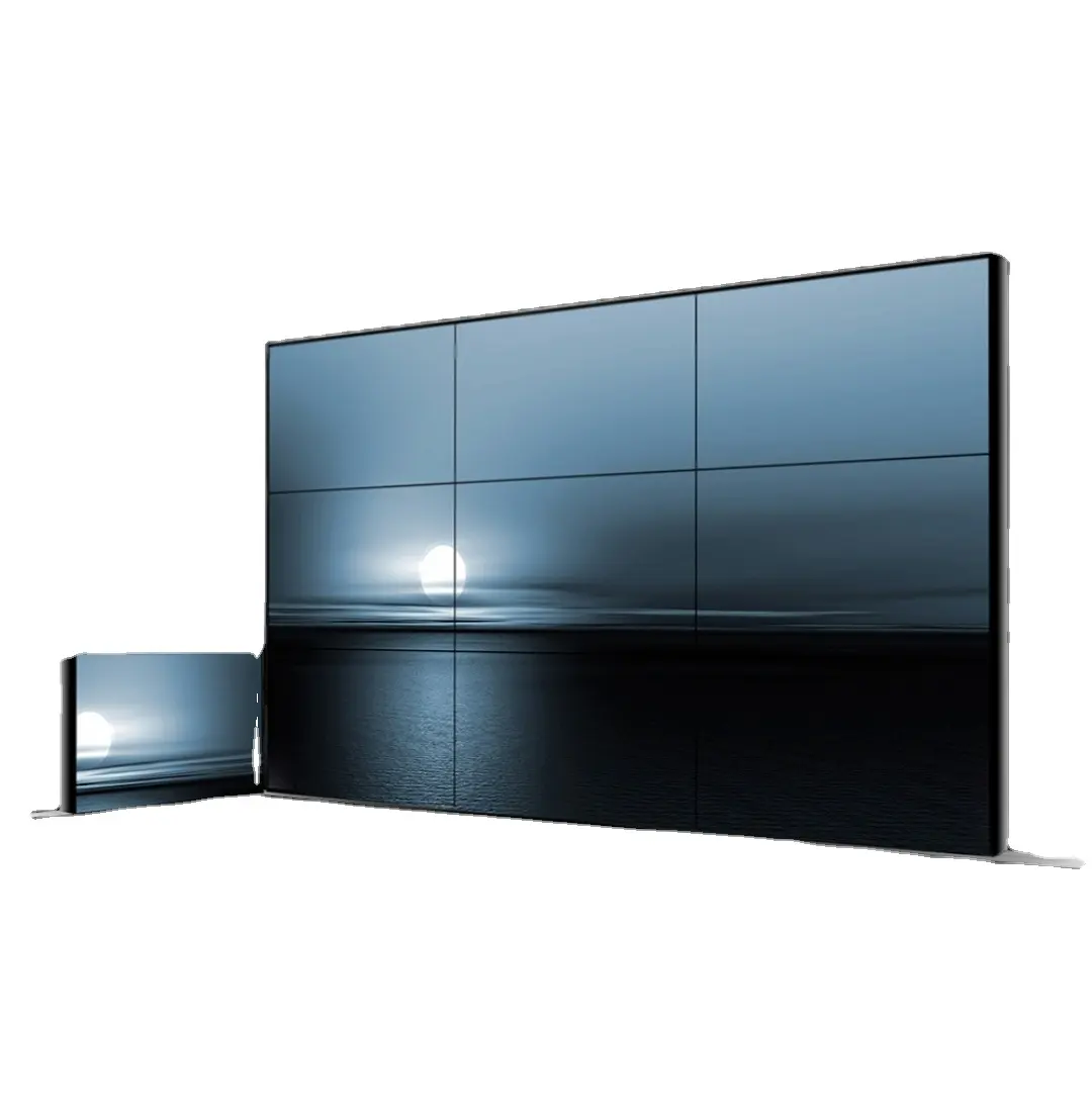 4K UHD 3,5mm super estrecho bisel 65 pulgadas, 2x2 tv LCD pared de vídeo pantalla Monitor con controlador