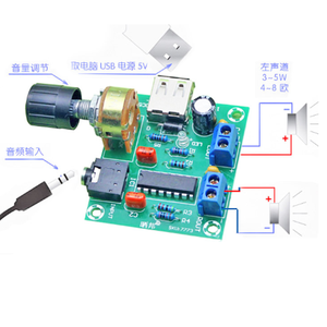 Dual Channel 2*5W Power <strong>Amplifier</strong> Module USB DC 5V Power Supply DIY Speaker Audio <strong>Amplifier</strong> PM2038 Audio <strong>Amplifier</strong> Panel - Product Image 2