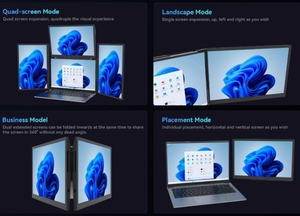 13 Inch PC Dual Screen <strong>LCD</strong> <strong>Computer</strong> 2 3 4 <strong>Display</strong> Portable Foldable Laptop <strong>Monitor</strong> Extender Triple Screen Office Gaming <strong>Monitor</strong> - Product Image 4