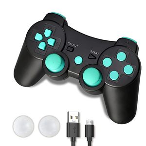 Gamepad inalámbrico recargable mejorado con controlador de Joystick de choque de retroalimentación de vibración para juegos de PS3 y PC - Product Image 5