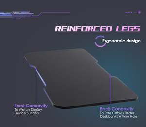 Mesa DE JUEGOS DE PC moderna G24, fábrica al por mayor, marco de Metal negro, computadora de escritorio de altura fija para jugadores de Esports - Product Image 3