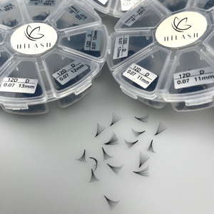 Thin Base Handmade Loose <strong>Pro</strong> Made Fans 9d <strong>16d</strong> 20d Pointy Base Promade Fans Eyelashes - Product Image 5