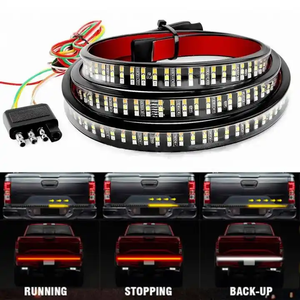 108-<strong>LED</strong> Truck Tail Lamp Strip - Multi-Function White Backup &amp; <strong>Red</strong> Running Light with Anti-Vibration Design (Fits F150/Ram 1500) - Product Image 1