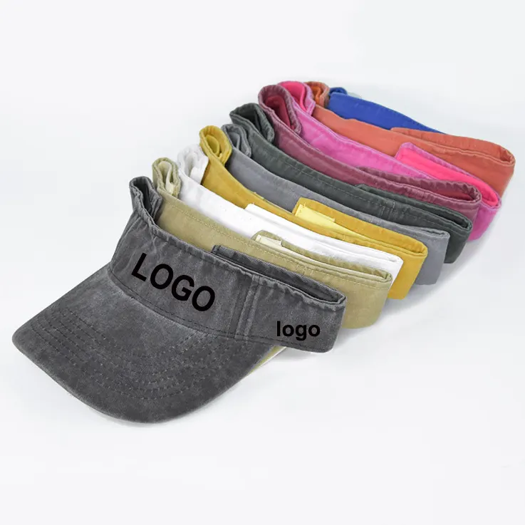 Yaz Visor Headbands için Logo şık Visor şapkalar özelleştirmek güneşli günler için sportif güneş koruma siperliği şık çözümler