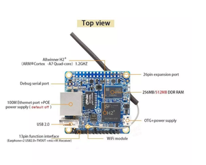 Arancione Pi Zero H2 256/512MB Quad Core Open Source Bordo di Sviluppo Sostituire Raspberry Pi - Product Image 4