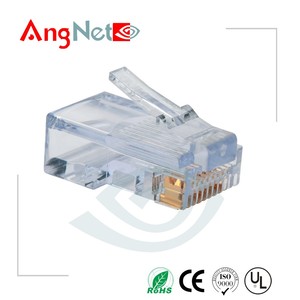 หัวปลั๊ก8P8C RJ45 RJ45หัวปลั๊กเสียบแบบ utp/ez Cat5e Cat6สำหรับเชื่อมต่อเครือข่าย - Product Image 6