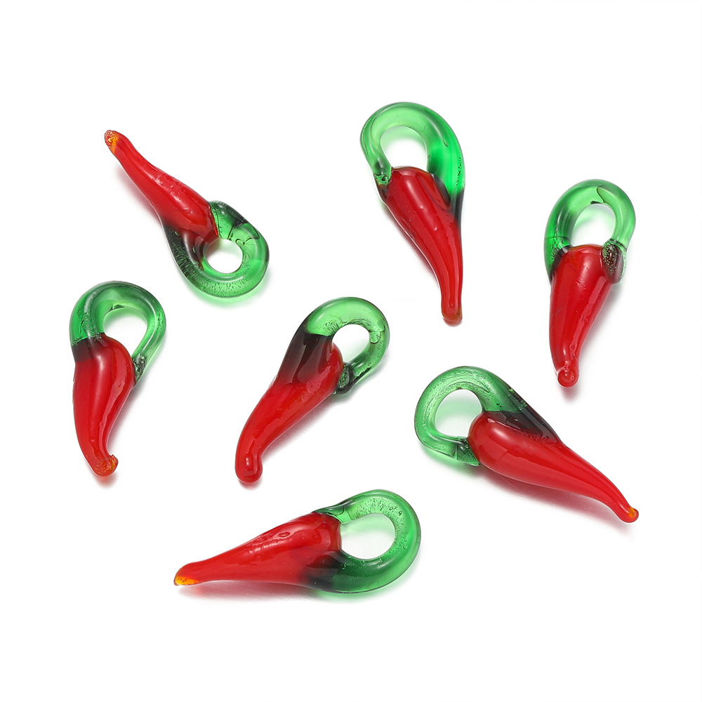 Pendentif en verre - oeil d'oiseau chili