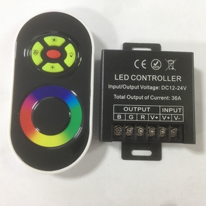 Беспроводной RF touch 30A DC12V 24V пульт дистанционного управления RGB диммер регулятор затемнения - Product Image 4