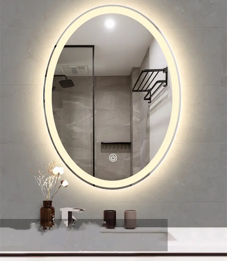 Intelligente e bright deluxe Retroilluminato fancy Ovale Specchio Da Bagno