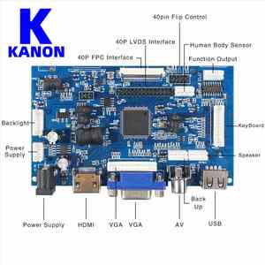ドライバーボードカスタマイズオリジナル工場最新HD MI VGA AVオーディオRGB LVDS 50p 40pユニバーサル液晶モニターパネルコントローラー - Product Image 3