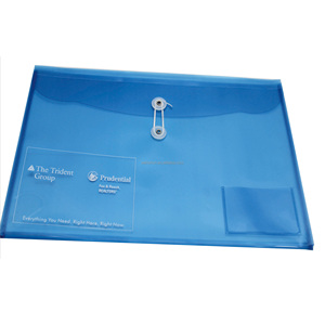 Kunden spezifischer UV-Druck-Kunststoff-PP-Umschlag mit Knopf-und Schnur verschluss - Product Image 3