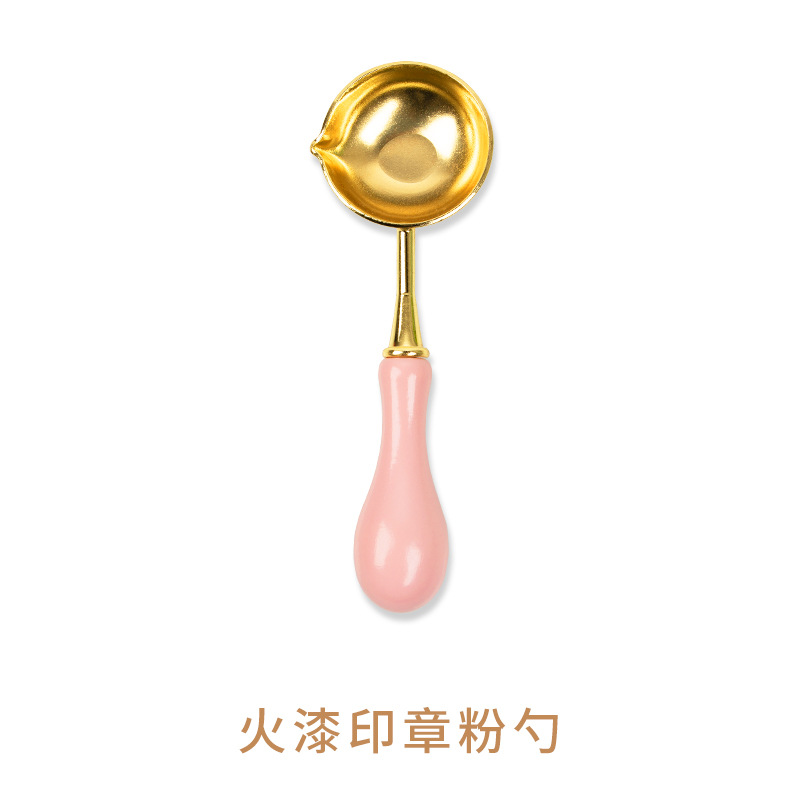 Cuillère à cire à cacheter rose