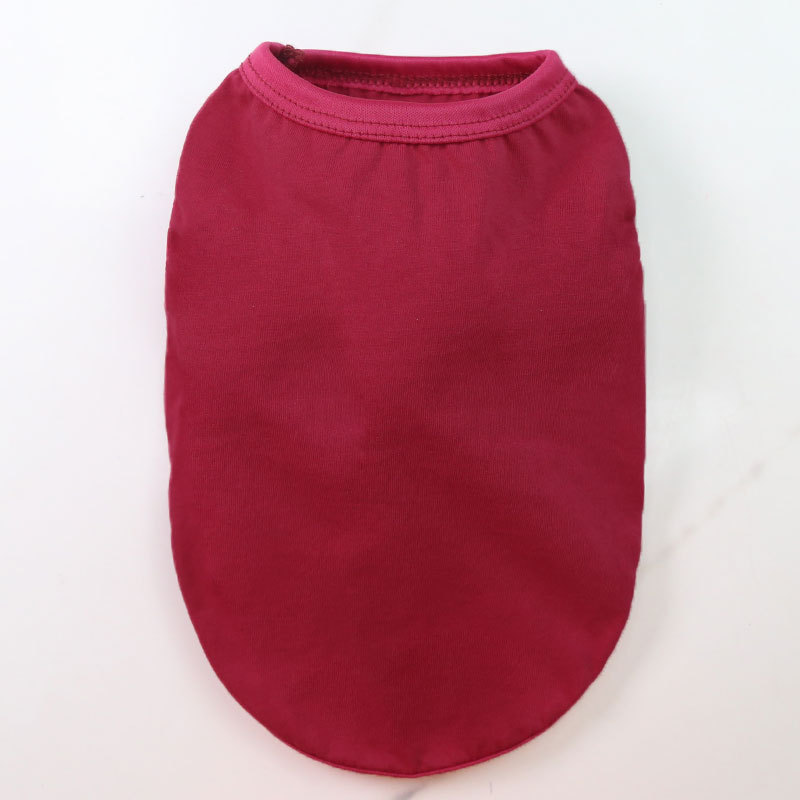 Chaleco de puro algodón en rojo jugo de frutas