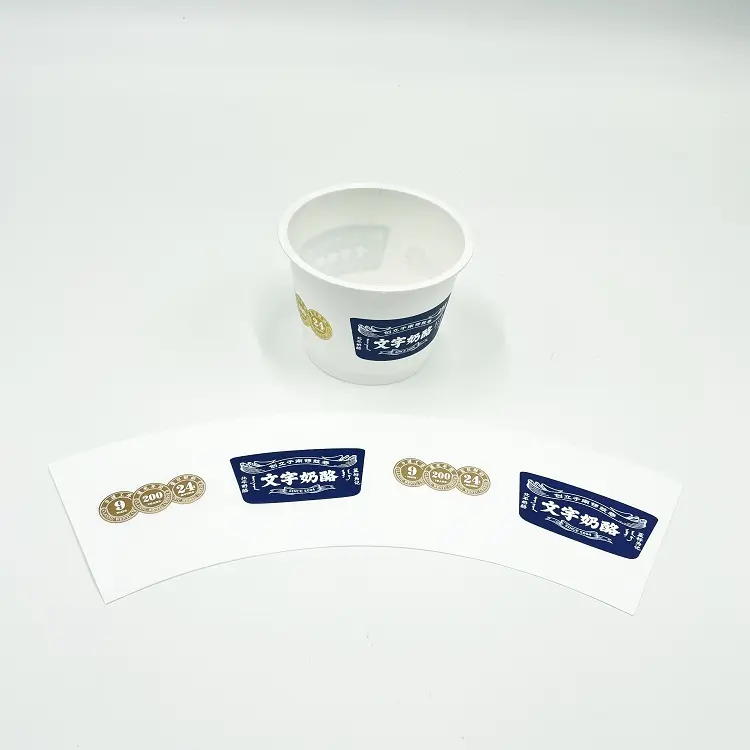 Su geçirmez PP malzeme yüksek kalite özel yoğurt kabı özel Iml baskı plastik