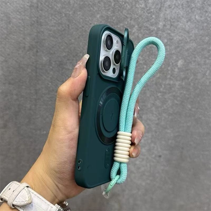 Green with strap
