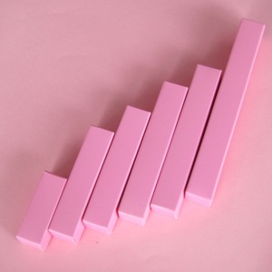 Kozmetik ambalaj için hazır stok pembe küçük katlanır kozmetik karton ambalaj kutusu - Product Image 1