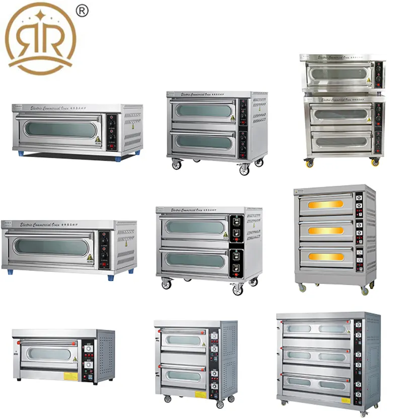 Elektrische Gas Brood Bakken Oven 1 2 3 Layer Dek Oven Industriële Commerciële Bakkerij Bakoven Te Koop