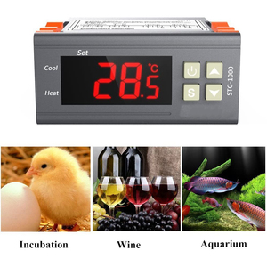 STC-1000 Digital <strong>Temperature</strong> <strong>Controller</strong> Origin Digital 110V/220V Centigrade Thermostat 2 Relays - Product Image 5