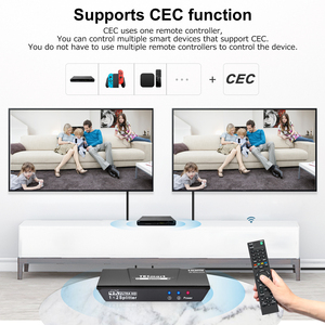 Divisor HDMI, 1 en 2 salidas, HDCP 2,2, compatible con 1x2, divisor HDMI 4K @ 60Hz con función CEC