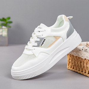Women's Breathable <strong>Mesh</strong> Sports Shoes Light Weight Thick-Soled All-Season Casual Style for Autumn Summer and Spring