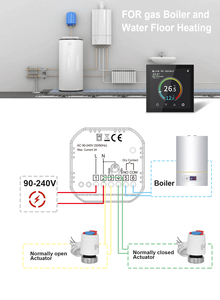 Termostato inteligente HYT001 para Google Home/Alexa WIFI controlador de temperatura de la habitación interruptor de calefacción por suelo radiante programable eléctrico - Product Image 5