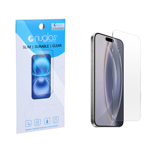 Nuglasブランド強化ガラススクリーンプロテクターiPhone 15 Plus 1用中国工場の高品質9H 2.5D透明 - Product Image 1