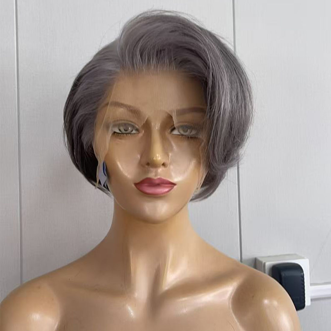 peluca con encaje frontal
