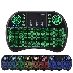 I8 Teclado retroiluminado RGB Mini teclado inalámbrico 2,4G con teclado de mano Touchpad para PC Android TV Box - Product Image 2