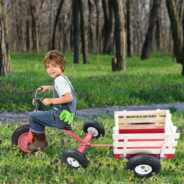 Детская игрушка для кемпинга на открытом воздухе, вездеходный трехколесный велосипед, велосипед, трехколесный патио, металлическая тележка с педалью