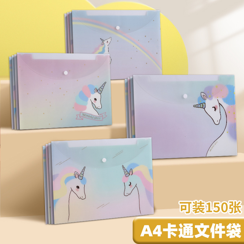 Snap button - unicorn